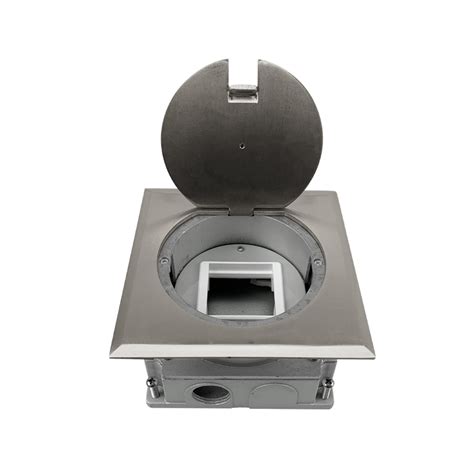 brown round floor junction box|rectangular floor boxes.